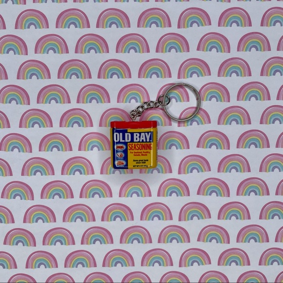Old Bay Keychain | Handmade | Mini Brands | Quirky | Fun | NWOT - Picture 3 of 15